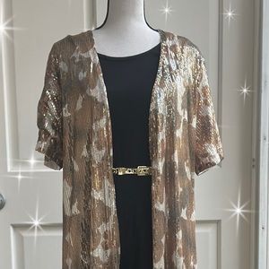 Long gold Lucky & Blessed jacket/shirt